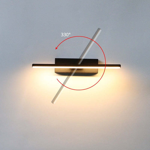 Arisha  Moderna LED Applique Nero/Bianco Girevole Camera da Letto Soggiorno