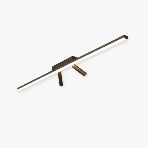 Aim Moderno LED Plafoniera Nero Lineare Semplice