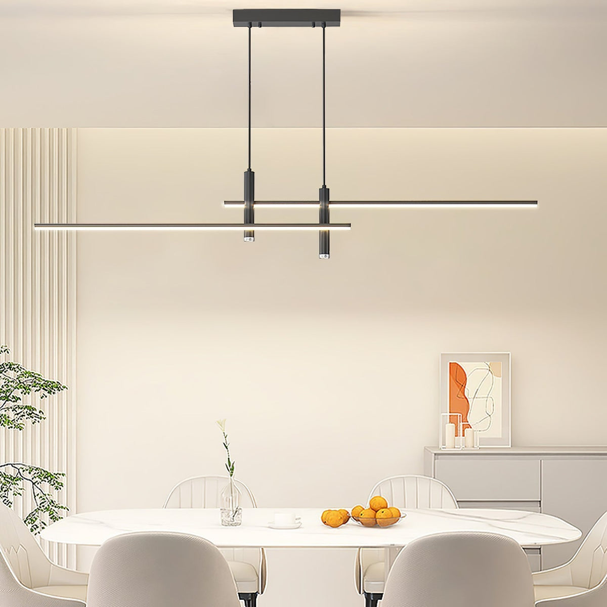 Arisha Lampada a Sospensione Lineare Moderna per Sala da Pranzo