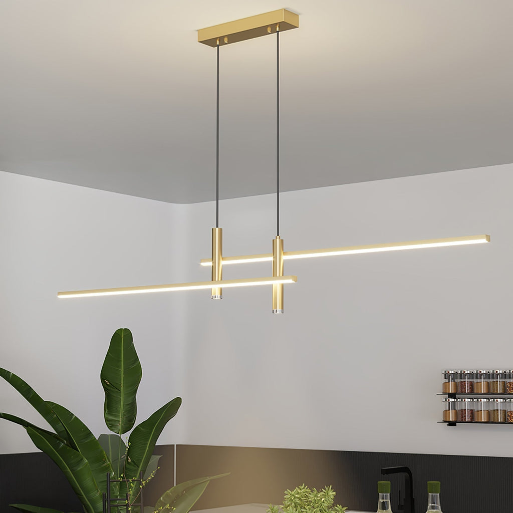 Arisha Lampada a Sospensione Lineare Moderna per Sala da Pranzo