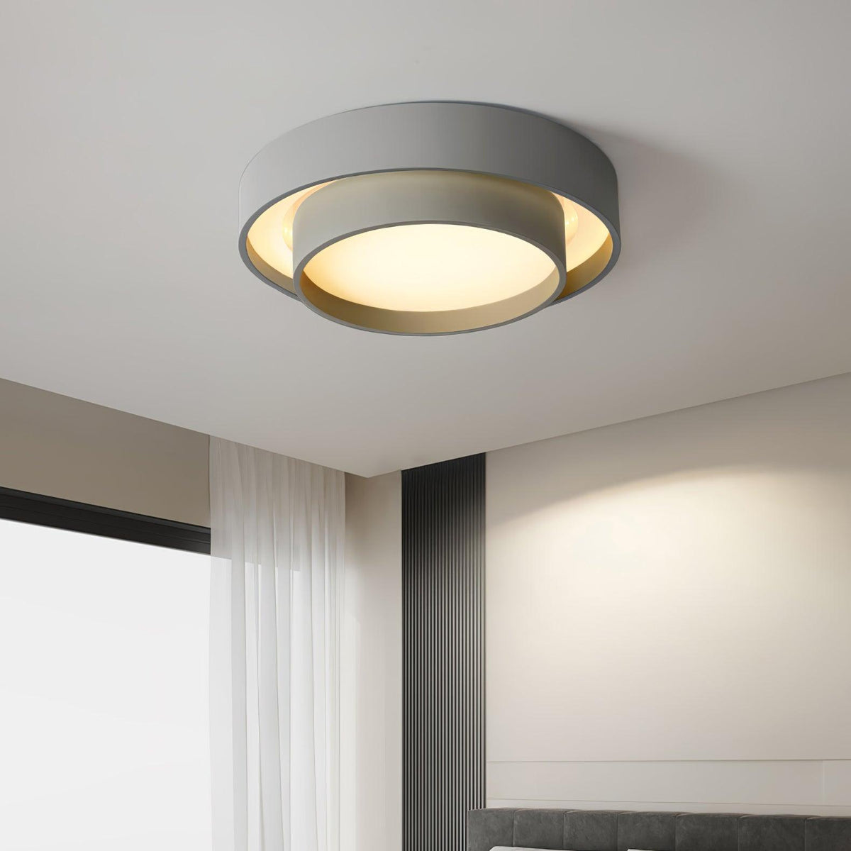 Arisha – Plafoniera LED a doppio anello – dettaglio 24