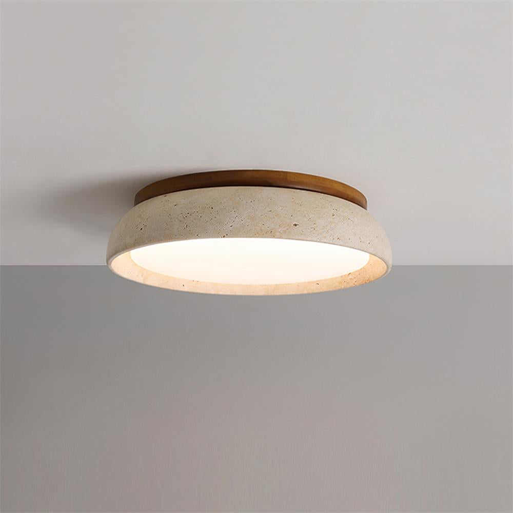 Ritta – Plafoniera LED in travertino – dettaglio 8