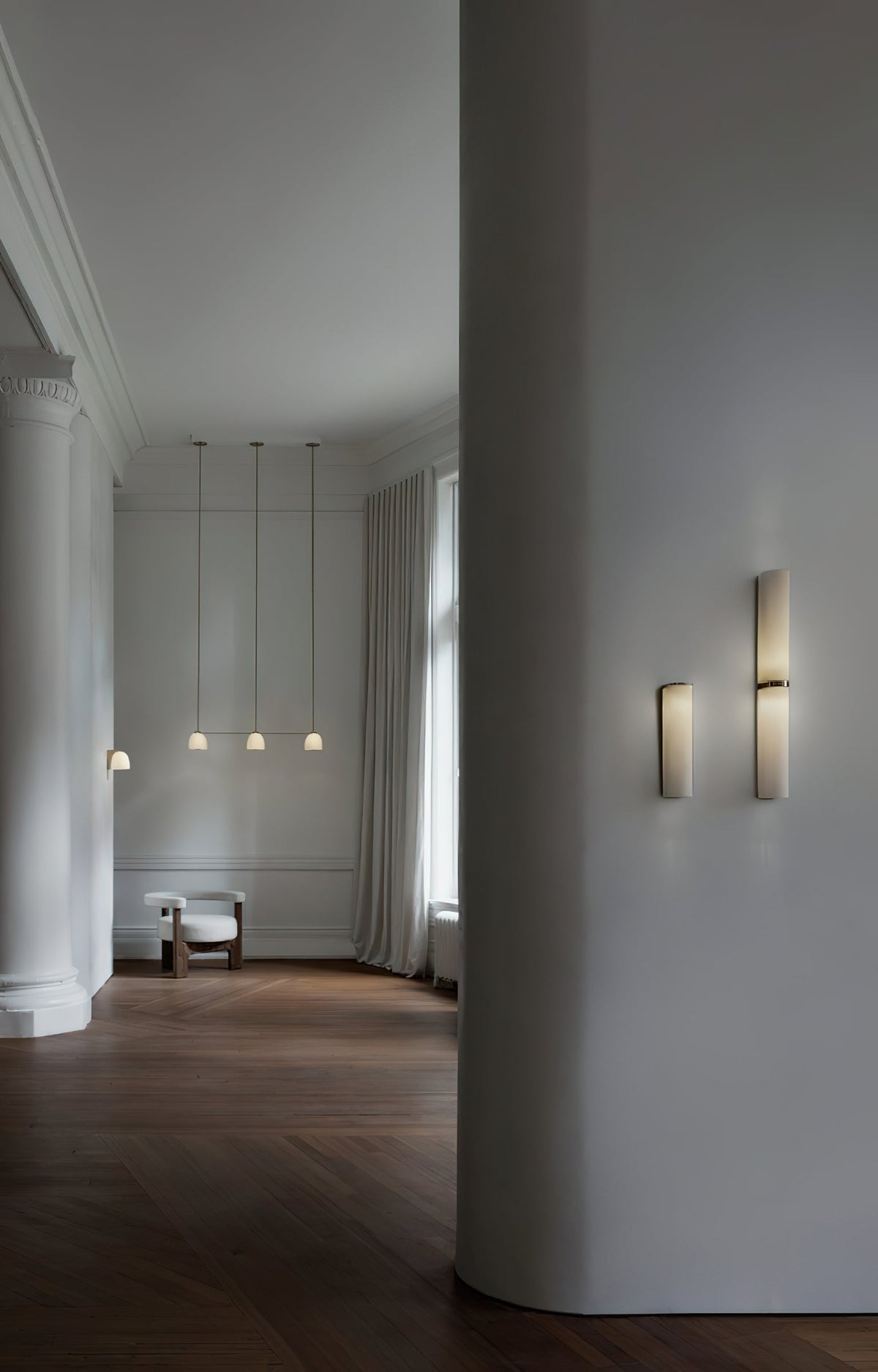 Alraeir Modern Minimalist Glass Wall Lamp - Lamp Copper