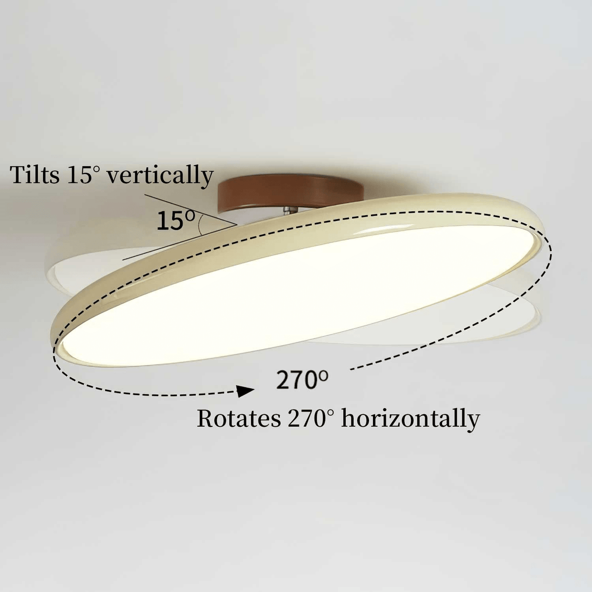 Aria – Plafoniera LED orientabile colorata – dettaglio 3